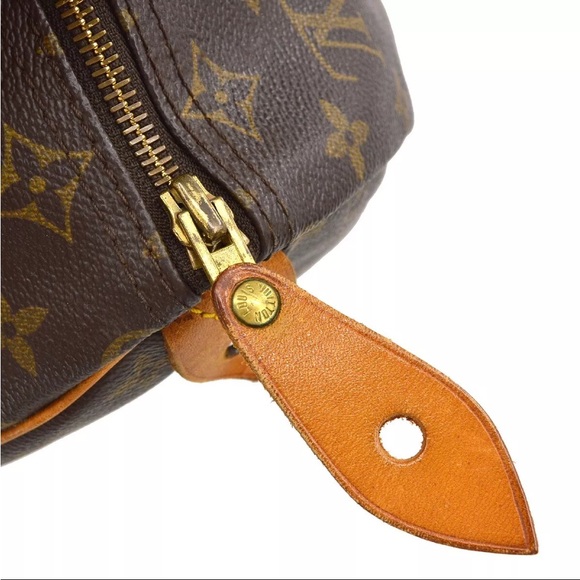 SOLD!! AUTHENTIC LOUIS VUITTON SPEEDY 30 HANDBAG PURSE MONOGRAM CANVAS - Picture 4 of 12